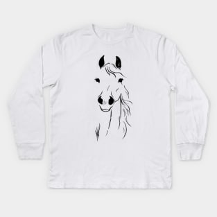 Minimalistic Arabian Kids Long Sleeve T-Shirt